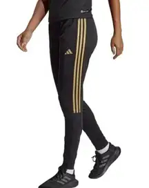 Adidas  Reflective Tiro 23 Track Pants Black & Gold-Women’s Size XS