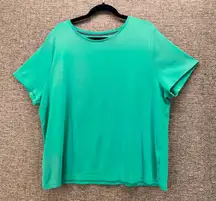 Talbots Womens Shirt Size‎ 3X Summer Vacation Travel  Beach Pima Cotton Tee