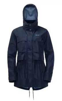 NWT JACK WOLFSKIN Midnight Blue Long Sleeve Parka