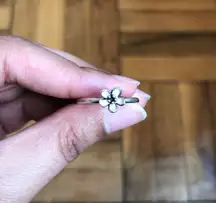 Sterling Silver Flower Ring