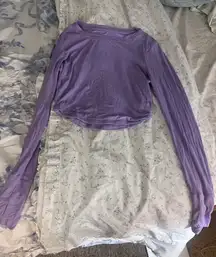 OFFLINE Athletic Long Sleeve by Aerie Cropped Top