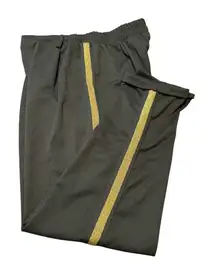 Like An Angel Dressy Jogger Gold Stripe Pants Size Medium Black