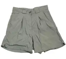 North Face Shorts Womens 10‎ Khaki Beige Outdoor Hiking Casual EUC