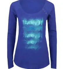 Waffle Knit Long Sleeve Tee Shirt Top Thermal