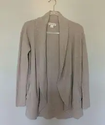 Barefoot Dreams CozyChic Lite Circle Cardi Beige Medium