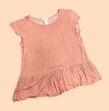 vintage y2k peach peplum t shirt 🍑