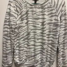 Buffalo David Bitton‎ Gray and White Sweatshirt