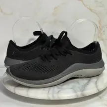 Crocs Women’s LiteRide 360 Pacer Sneakers Black Gray W7‎ Comfort Casual Gym