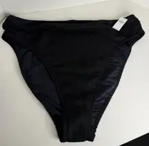 NEW Old Navy Womens Black 3X Bikini Bottoms Ribbed