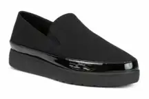 NEW Donald J Pliner Shoes Women's 9.5 Meg Stretch Black Slip‎ on Platform Flats