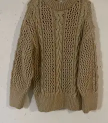 Zara Beige  Knit Sweater