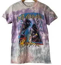 Def Leppard NWOT  Hysteria Tie Dye Graphic Tshirt