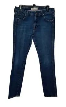 Old Navy Women's Jeans Classic Rise‎ Mid-Rise Skinny Leg Mid- Wash Denim Blue 8