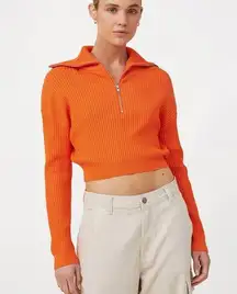 Cotton On NWT  Rib Zip Collar Sweater