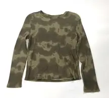 RDI women’s camo long sleeve thermal top crew neck tee