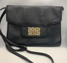 Rampage Black and Gold Shoulder Purse