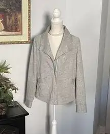 Saturday Sunday Anthropologie Women's Gray Sightseer Jacket Medium Long Sleeve