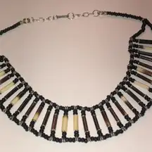 Vintage Boho Seed Bead Beaded Necklace