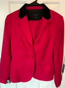 Talbots wool skirt suit pink size 10