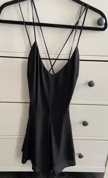 Strappy Black Romper