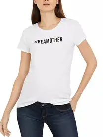 NWT  #BeAMother White Maternity Graphic T-shirt, size L