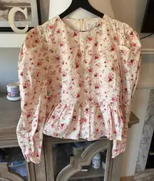 Tuckernuck Hyacinth House - Clemons Long Sleeve Puff Blouse Women’s Size Small