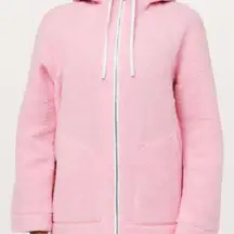 89. Lululemon So Sherpa Hooded Jacket Heathered Pink Haze