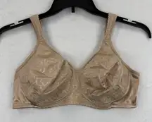 Playtex Secrets Undercover‎ Perfects Beige Floral Full Coverage Bra Size 40C