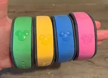 Disney Walt  World Park 4 Passholder Magic Bands‎ Mickey Mouse