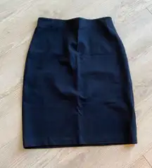 Dark Blue Professional Work Skirt