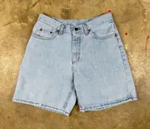 Vintage Lee High Rise Denim Shorts Women's Size 13 Medium 80s 90s Made in USA