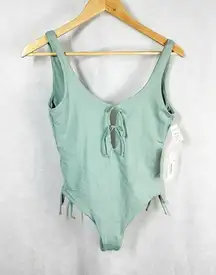 L*Space Jenn One Piece Swimsuit Reef Green Size 8