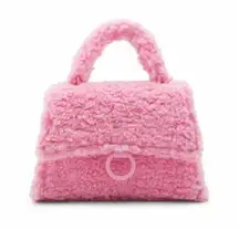 Call it spring pink faux fur handbag/crossbody purse