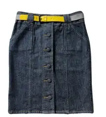 NWT Proenza Schouler for Target Button Front Stretch Denim Pencil Jean Skirt 1