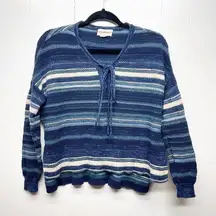 Denim & Supply Bohemian Pullover Striped Knit Sweater Women's Size Small