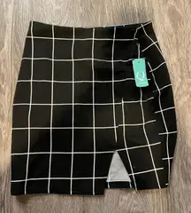 Patterned Mini Skirt