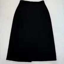 Eileen Fisher Black‎ Wrap Skirt Career Casual Minimalist XS READ
