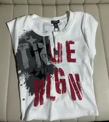 True Religion Top Crop White