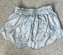 White Patterned Shorts Size 6 4””