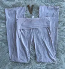 Skims Cotton Jersey Foldover Pant Barely Pink Size Small