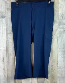 Riders By Lee Size 12 Mid Rise Capris Navy Blue With Pockets