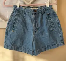 Paris‎ Sports club size 6 vintage Jean shorts bareback