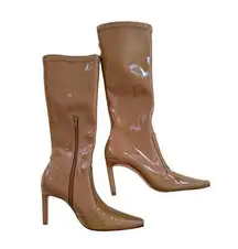 Camila Coelho - Cara Patent Boot in Brown