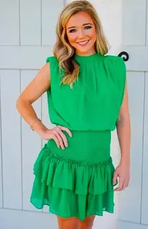 TCEC gorgeous green dress. perfect for weddings, parties, date night!