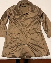 Jones New York Shimmering Tan Trench Coat