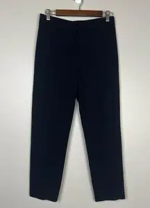 AKRIS Punto Classic Tapered Straight Leg Dress Work Pants Size US 6 Navy Blue