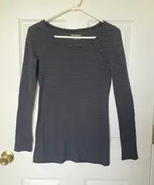 Jeans Striped Long Sleeve Top