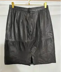 Patricia Wolf vintage leather skirt