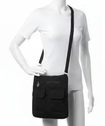 Vera Bradley Crossbody Bag Black Quilted Purse Pockets Travel Essential Shoulder