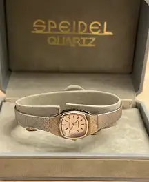 Speidel Ladies Watch Rare Vintage Quartz in Original Box Stainless Bracelet